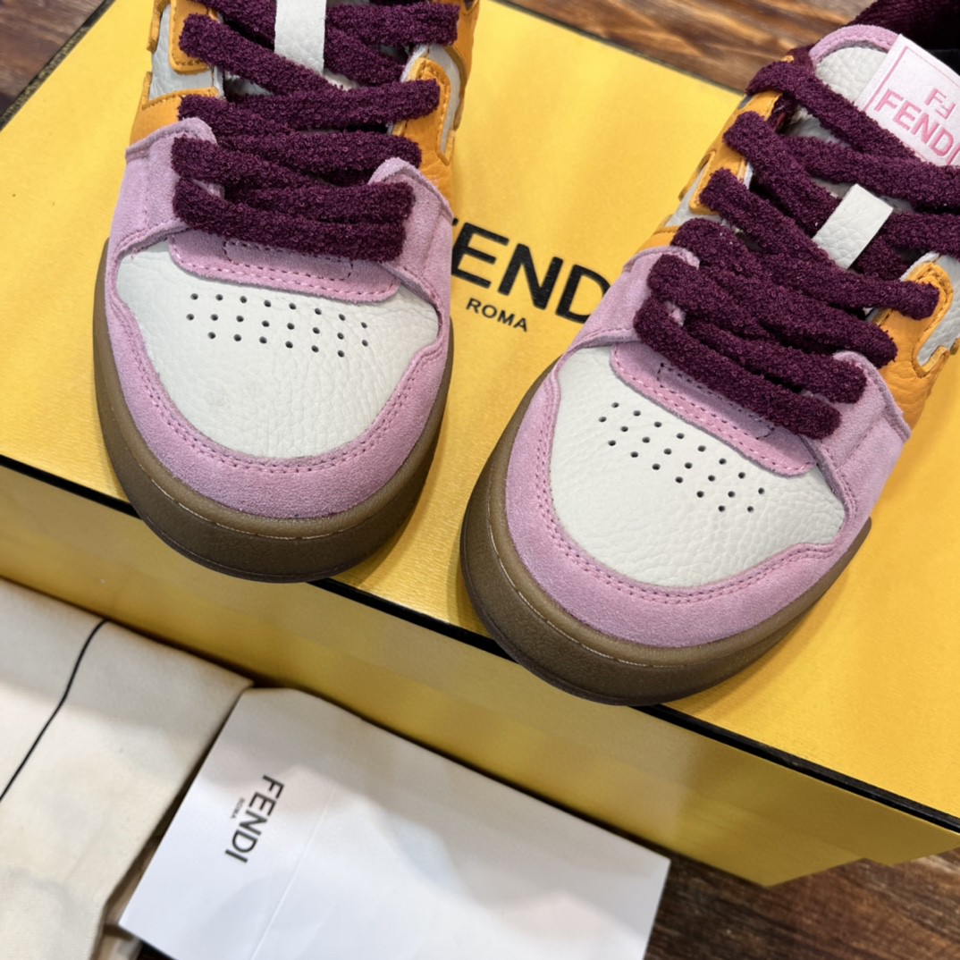 F**di FD F**di Match Low Tops Sneakers Pink For Women