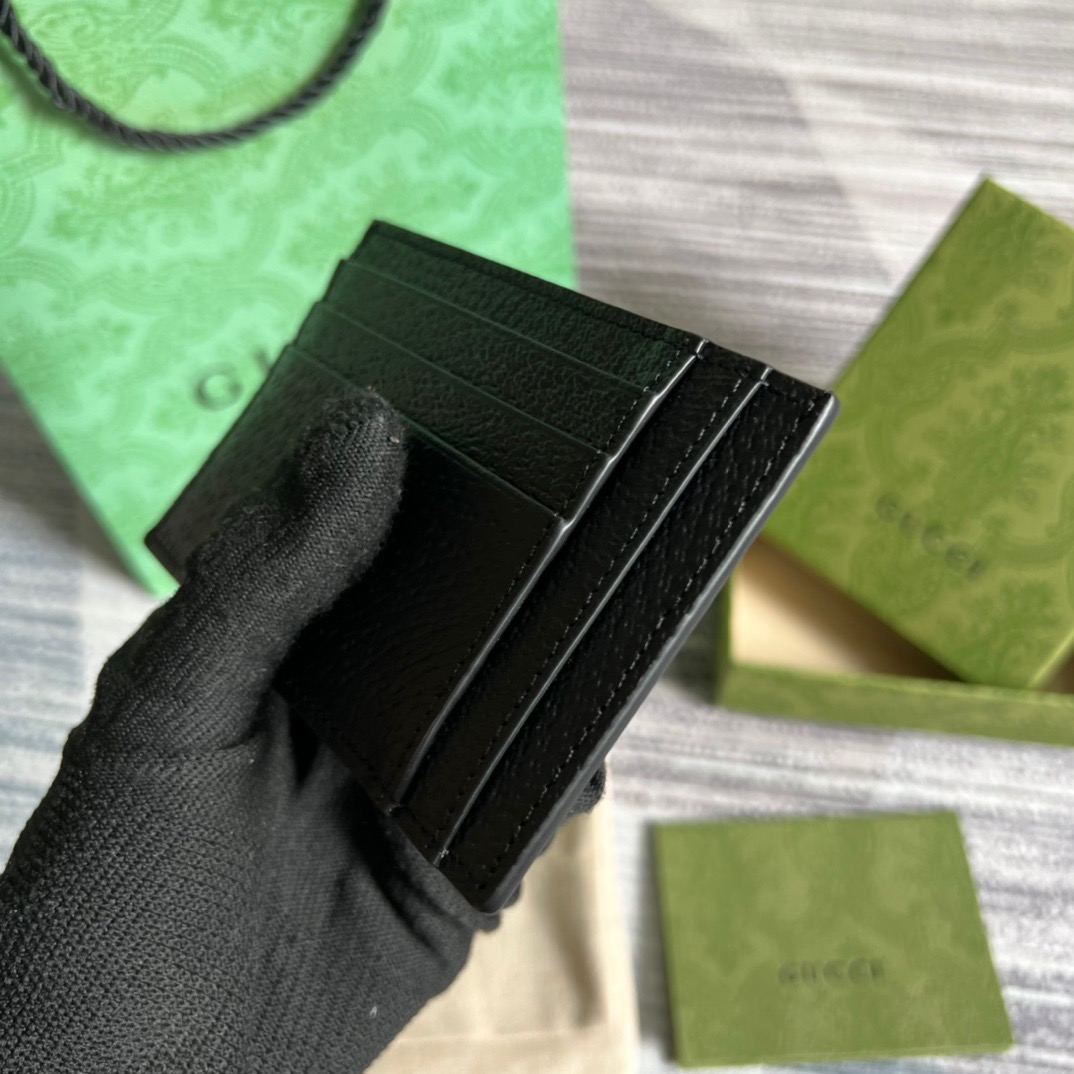 Gvc*1 GG Marmont Card Case Black For Men 4.7in/12cm ‎‎‎722734 1T56F 1000
