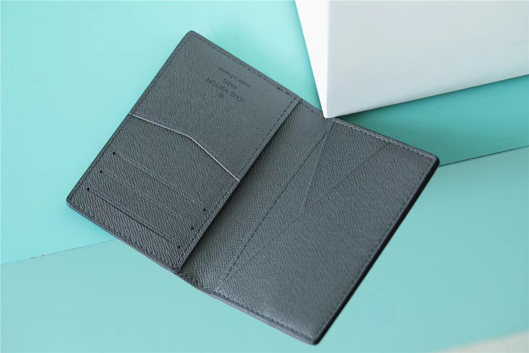 Pocket Organizer Monogram Flowers Gray For Men 4.3in/11cm