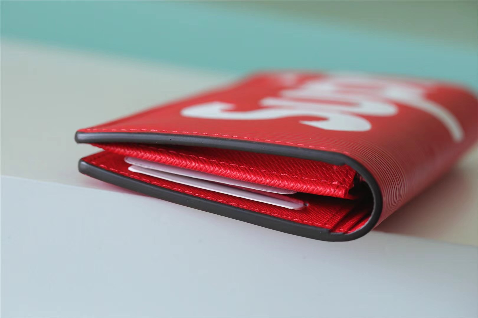 x Svp*me Brazza Wallet Red For Men 7.5in/19cm