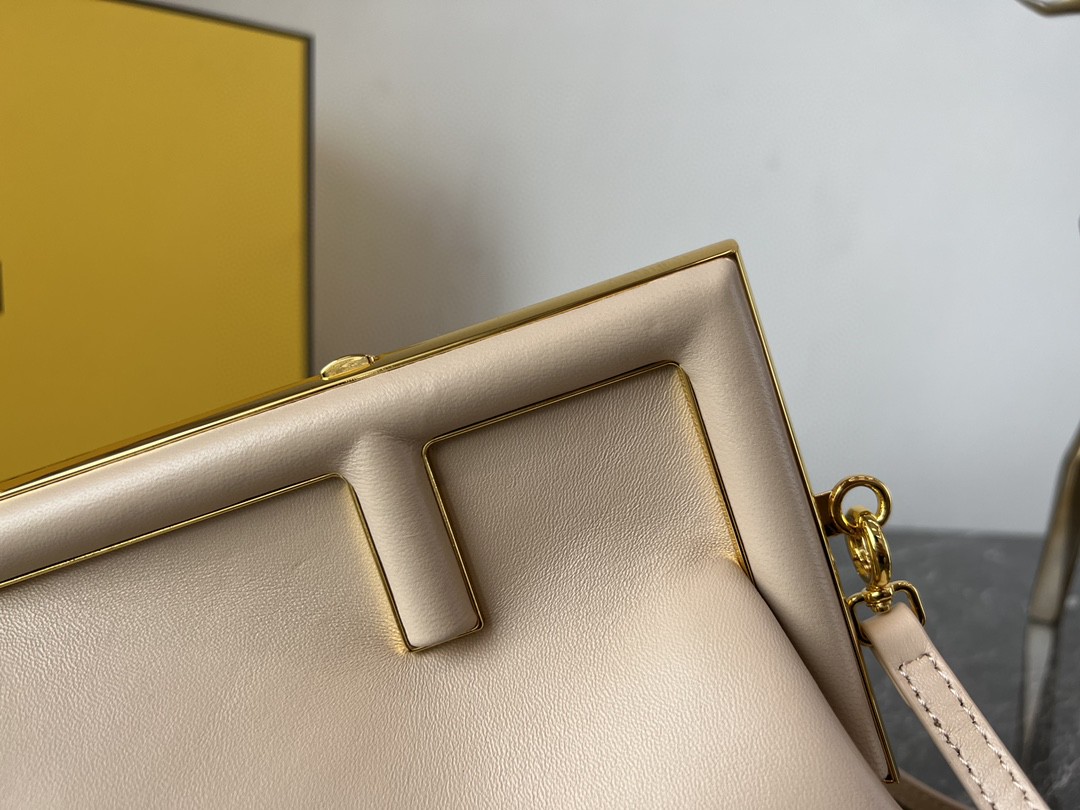 F**di FD Small First Bag Blue/Beige/ Purple For Women 26cm/10.3in 8BP129ABVEF1993