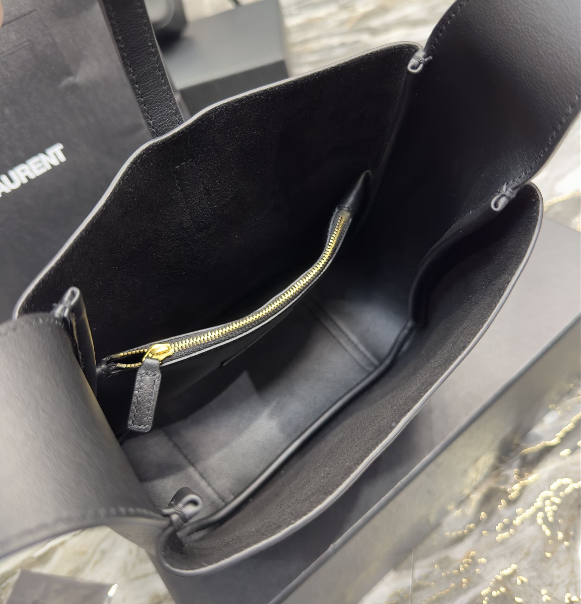 Sa1nt Lau*nt Le 5 A 7 Soft Small Black/Yellow/Burgundy For Women‎ 9in/23cm 713938AAAUQ1000