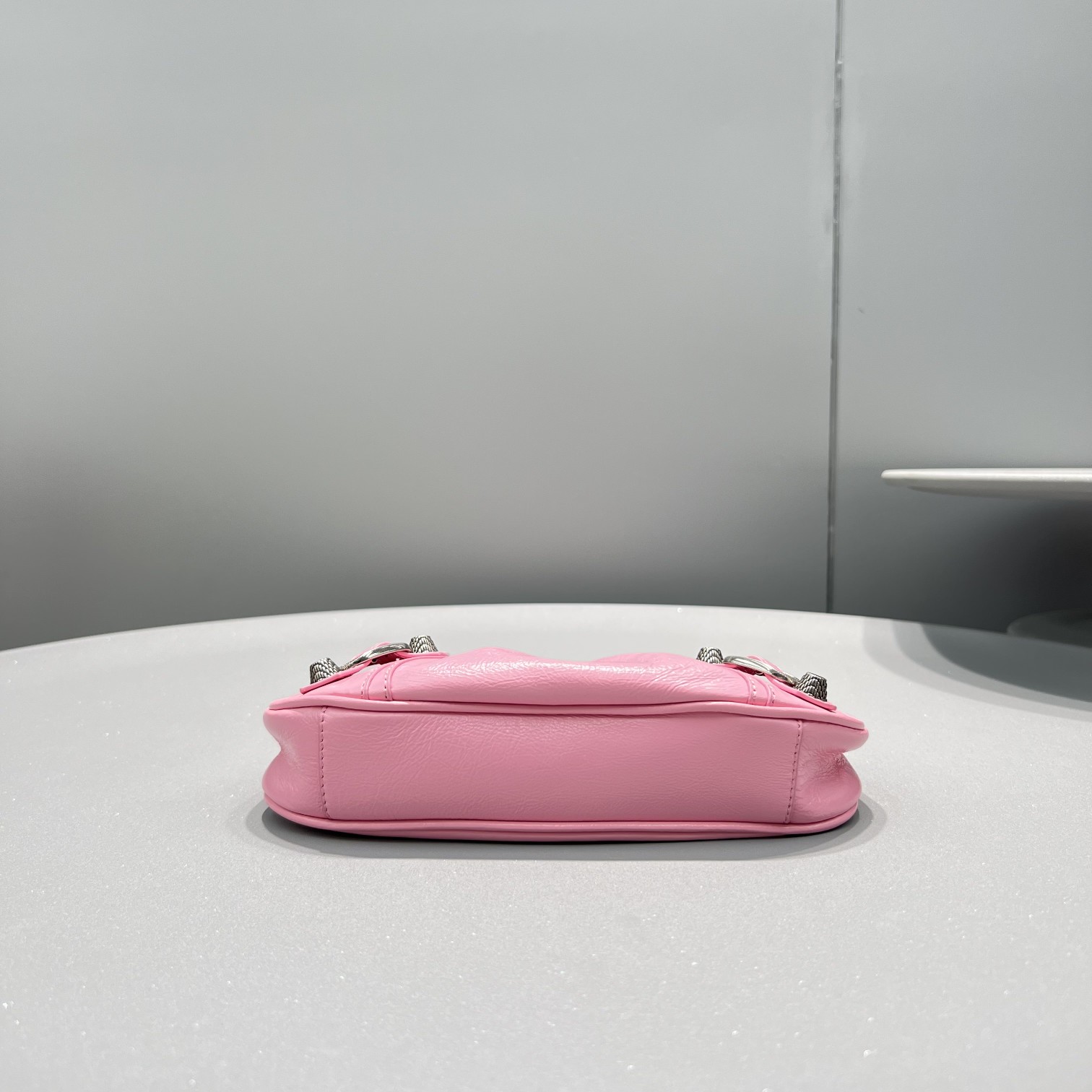 Ba1en*iaga Le Cagole Mini Bag Black/White/Pink For Women‎ 8.2in/20.8cm 6958141VG9Y1000