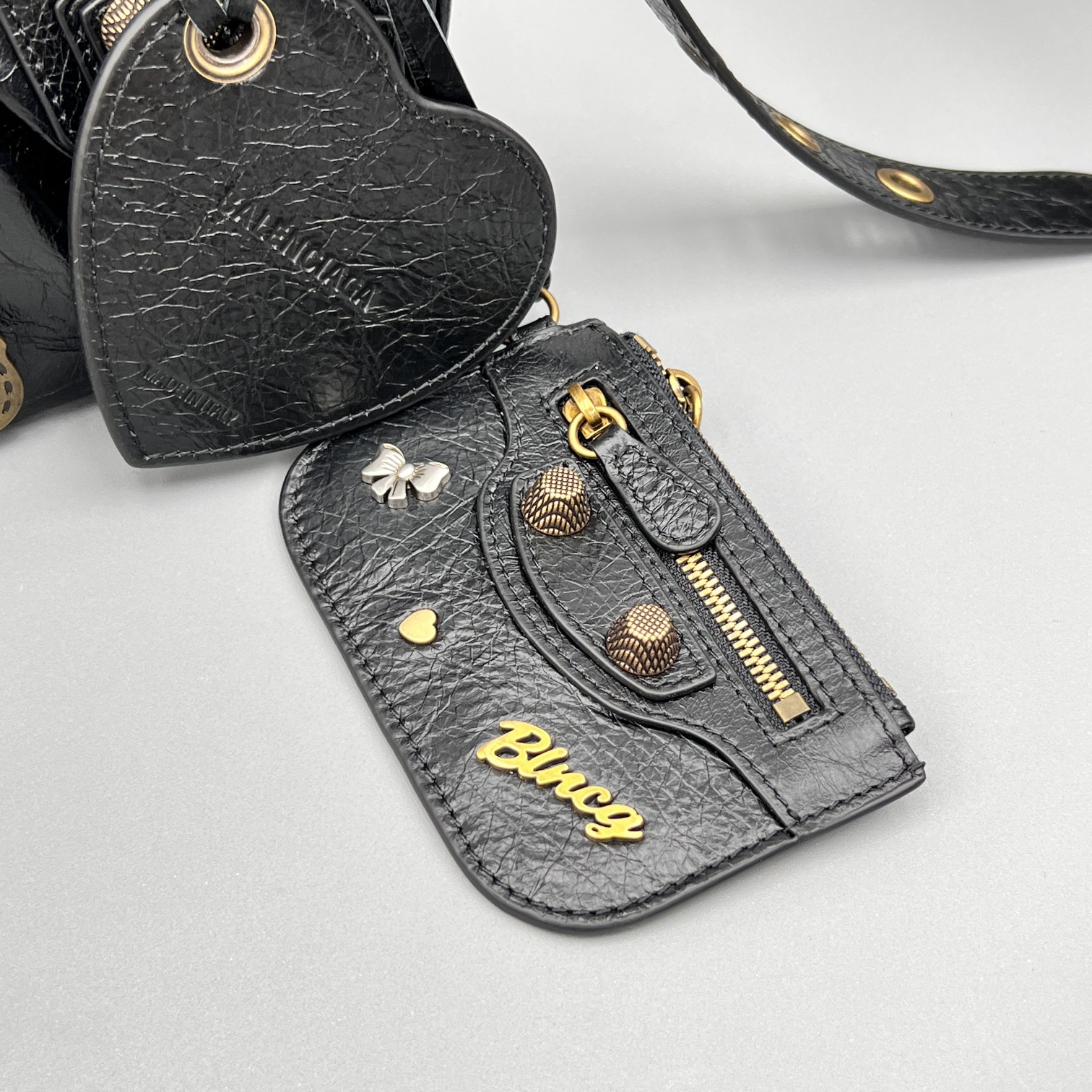 Ba1en*iaga Le Cagole Shoulder Bag Black For Women‎ 10in25.5cm