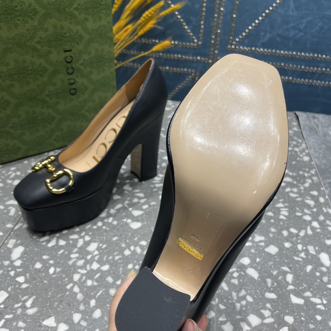 Gvc*1 High Heel Pump With Horsebit Black For Women