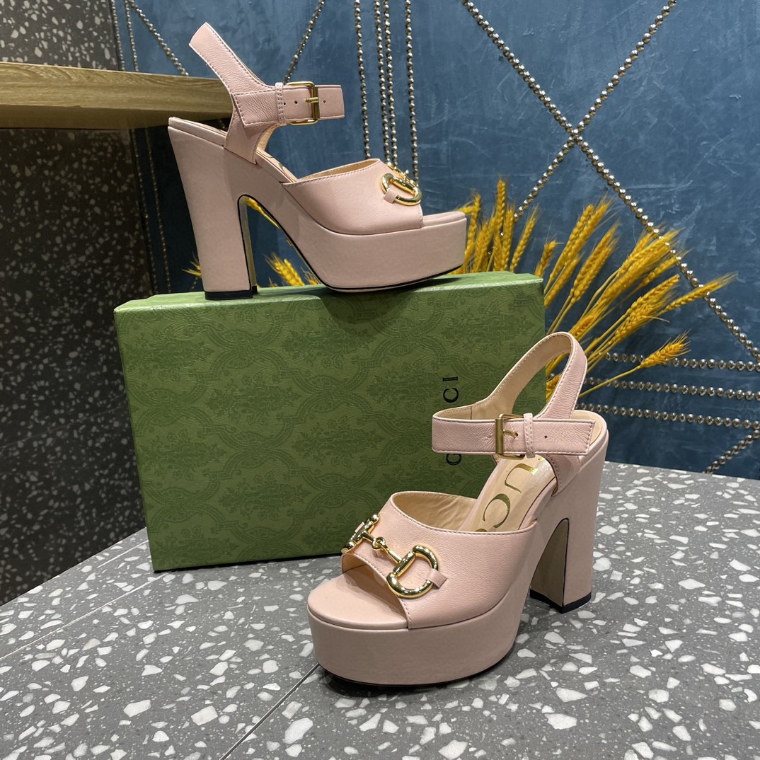 Gvc*1 Platform Sandal With Horsebit Light Pink For Women ‎