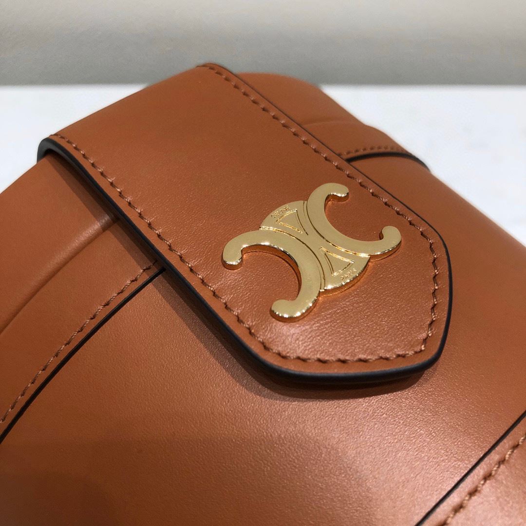 Ce1i*e Shocket Bag Brown For Women‎ 6.7in/17cm