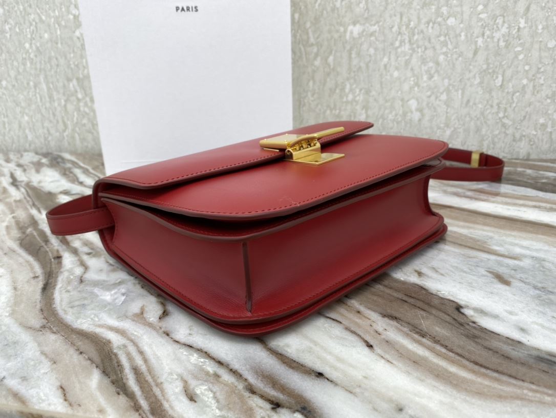 Ce1i*e Teen Classic Bag In Box Black/Brown/Red/Burgundy/Green/Dark Red For Women‎ 7in/18.5cm 192523DLS.38NO