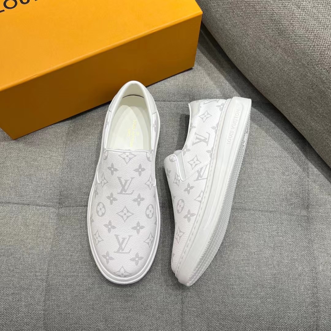 L0vis Vvtt0n Beverly Hills Slip On White For Men