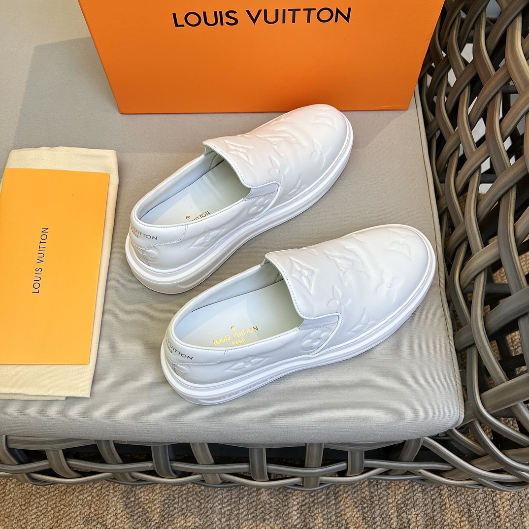 L0vis Vvtt0n Beverly Hills Slip On White For Men 1AA7NQ