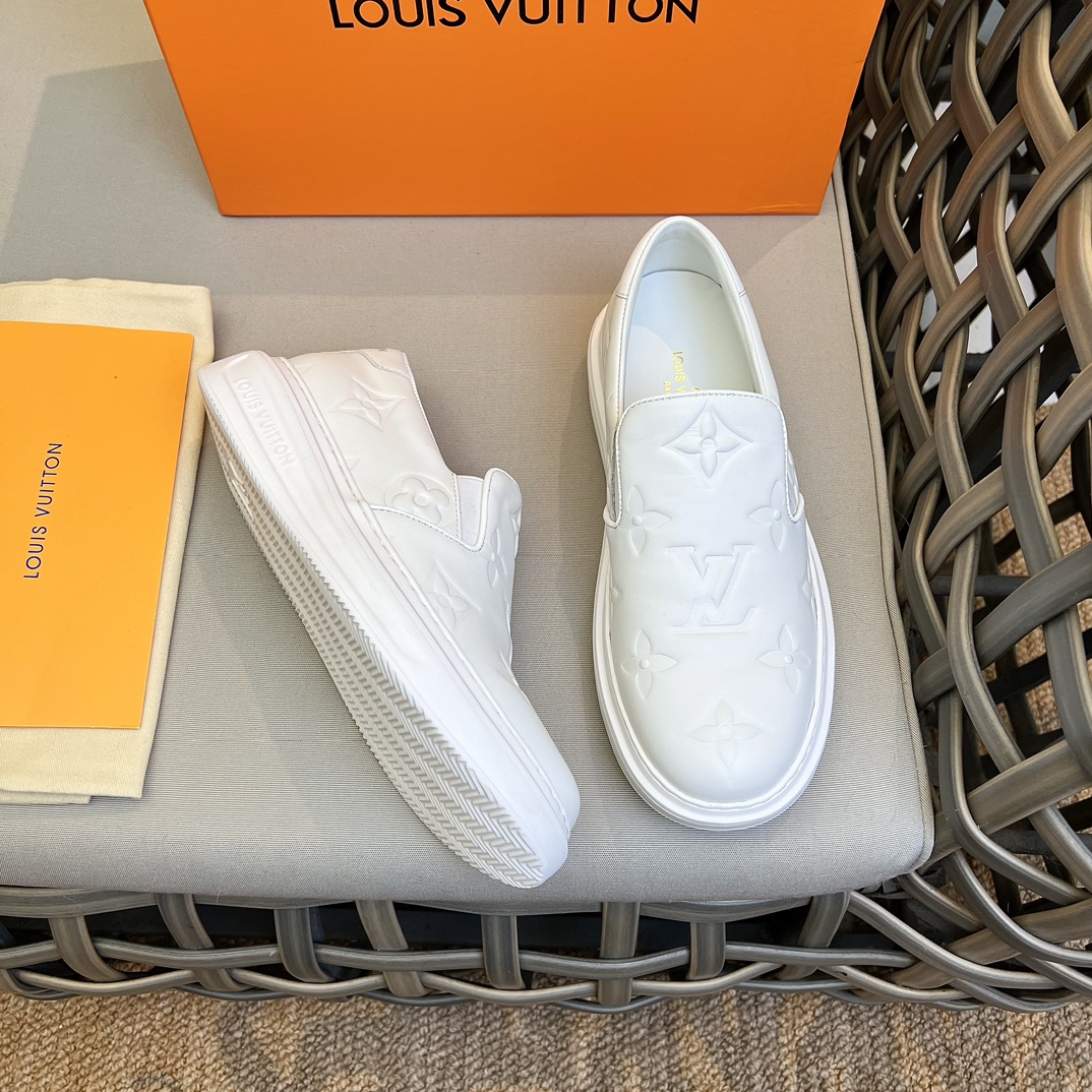 L0vis Vvtt0n Beverly Hills Slip On White For Men 1AA7NQ