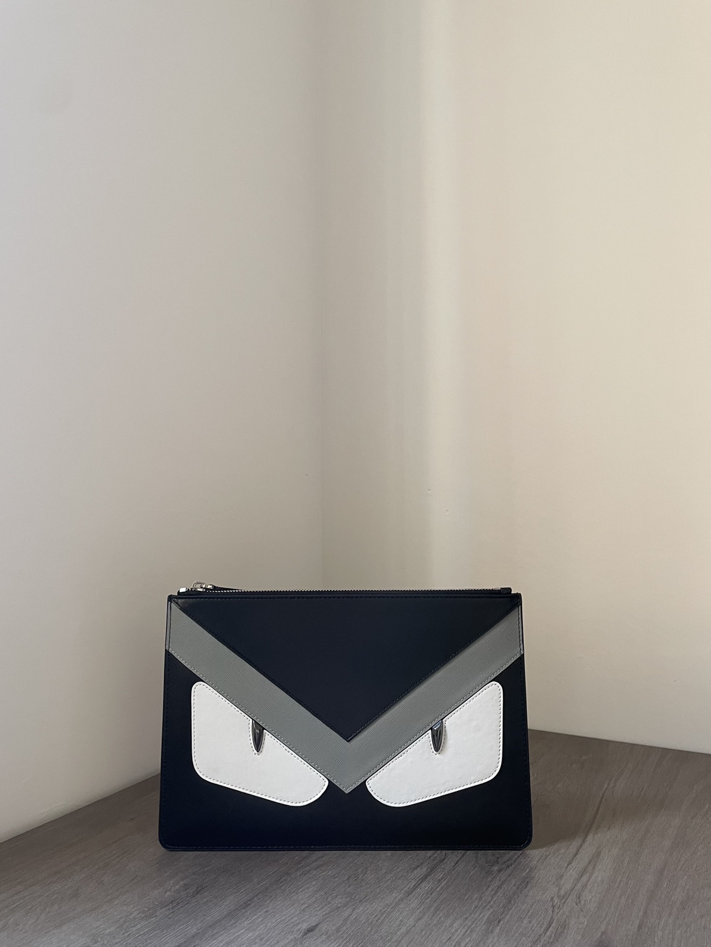 F**di Bugs Eyes Clutch Black And Yellow/Black And White For Women 12in/30cm