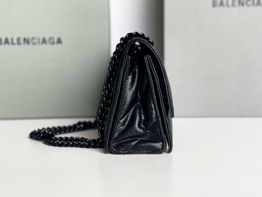 Ba1en*iaga Crush Small Chain Bag Quilted In Black For Women 9.8in/25cm 716351210IY1000