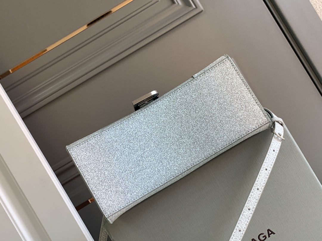 Ba1en*iaga Hourglass Small Handbag In Pink/Blue For Women 9in/23 cm