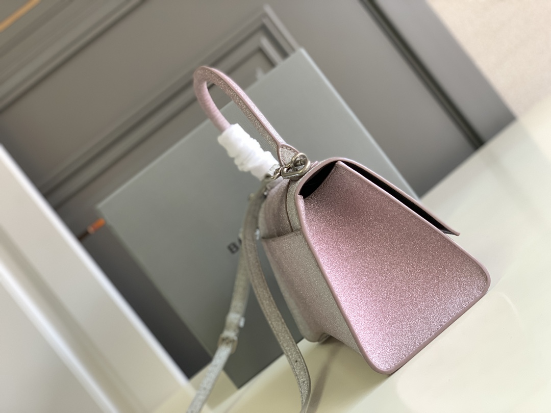 Ba1en*iaga Hourglass Small Handbag In Pink/Blue For Women 9in/23 cm