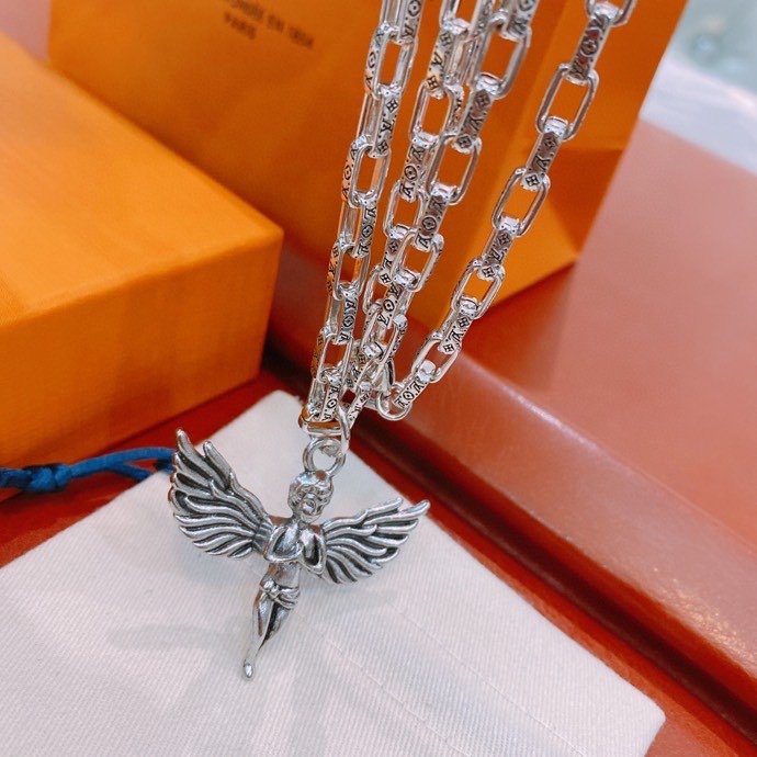 L0vis Vvtt0n Angel Necklace Silver For Women