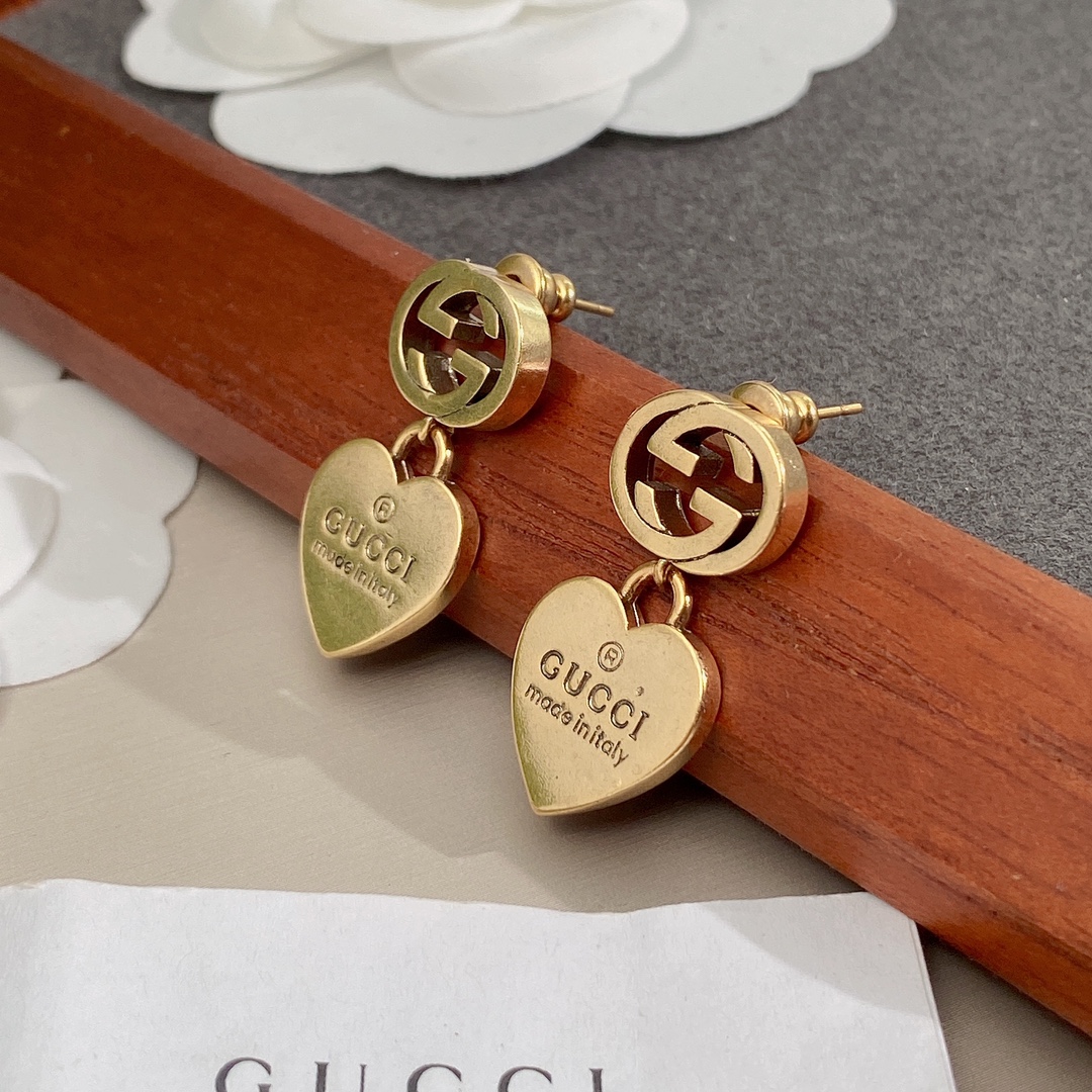 Gvc*1 Double G Earrings Gold For Women