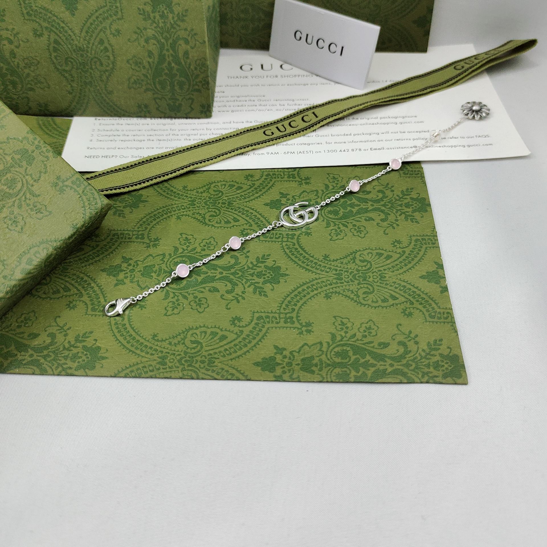 Gvc*1 Logo Bracelet Silver For Women