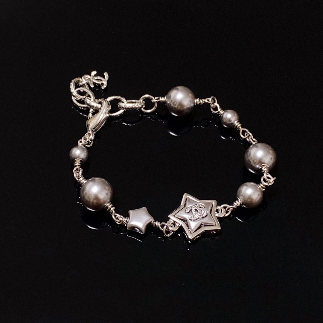 Ch**el Pentagram Bracelet Silver For Women