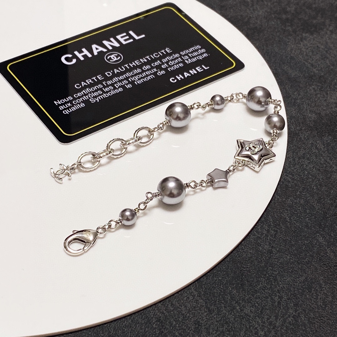 Ch**el Pentagram Bracelet Silver For Women