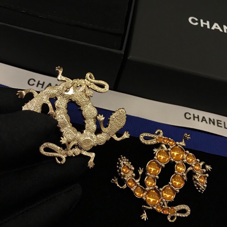 Ch**el Yellow Stones Earrings Gold Tone For Women