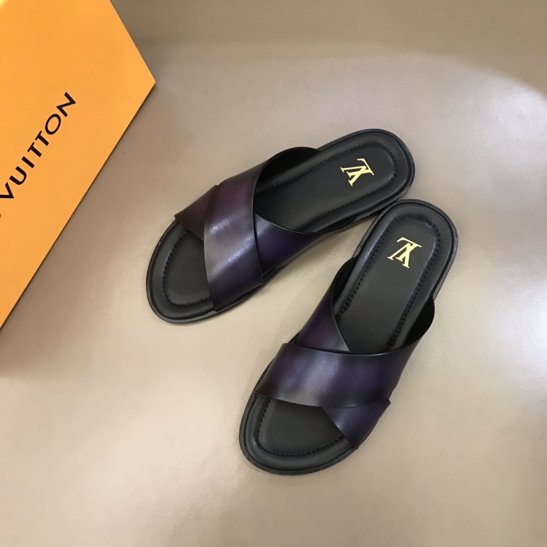 L0vis Vvtt0n LV Oasis Mule Purple For Men