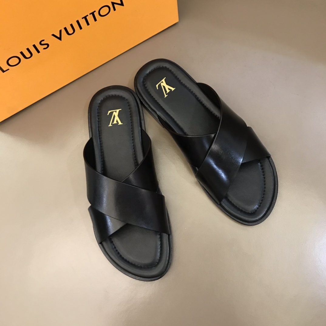 L0vis Vvtt0n LV Oasis Mule Black For Men