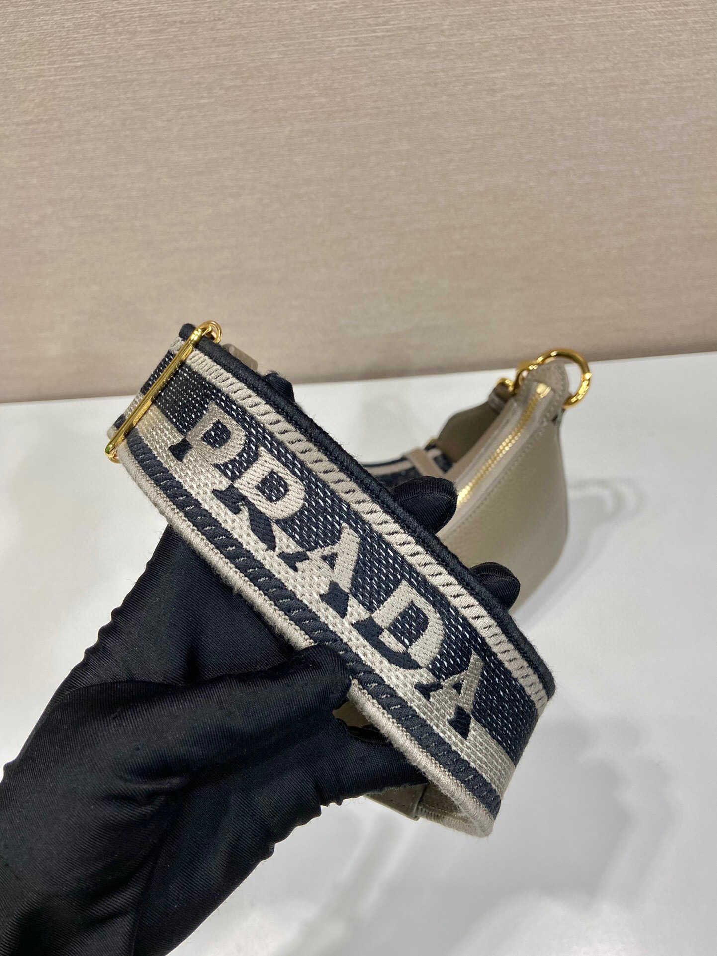 Pra*a Shoulder Bag In Grey For Women 9.5 in/ 24 cm 1BH193_2DKV_F0JDS_V_3OO