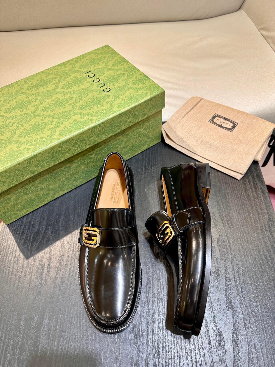 Gvc*1 Interlocking G Loafer Black For Men