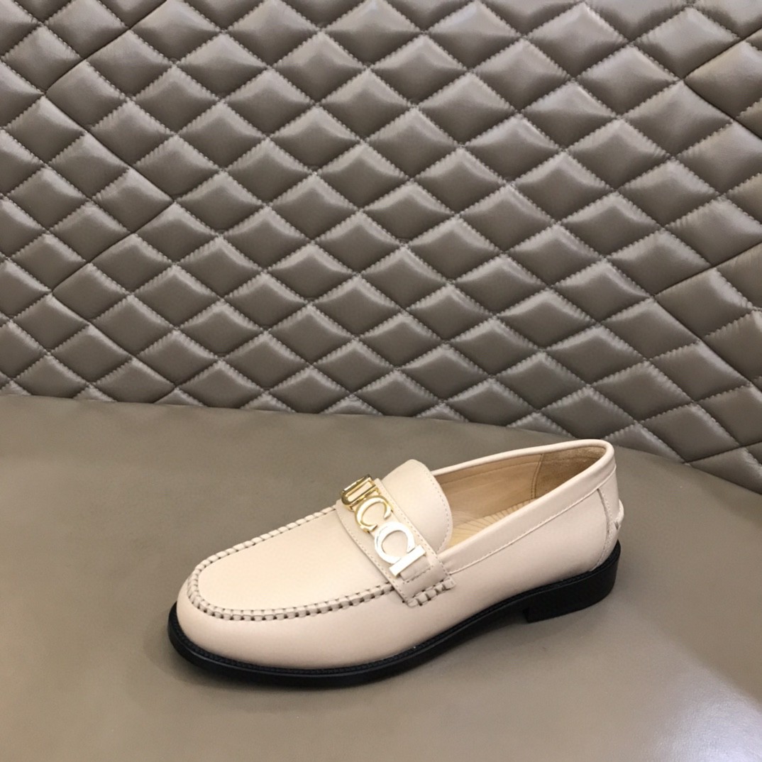 Loafer With Logo Gvc*1 Beige For Men