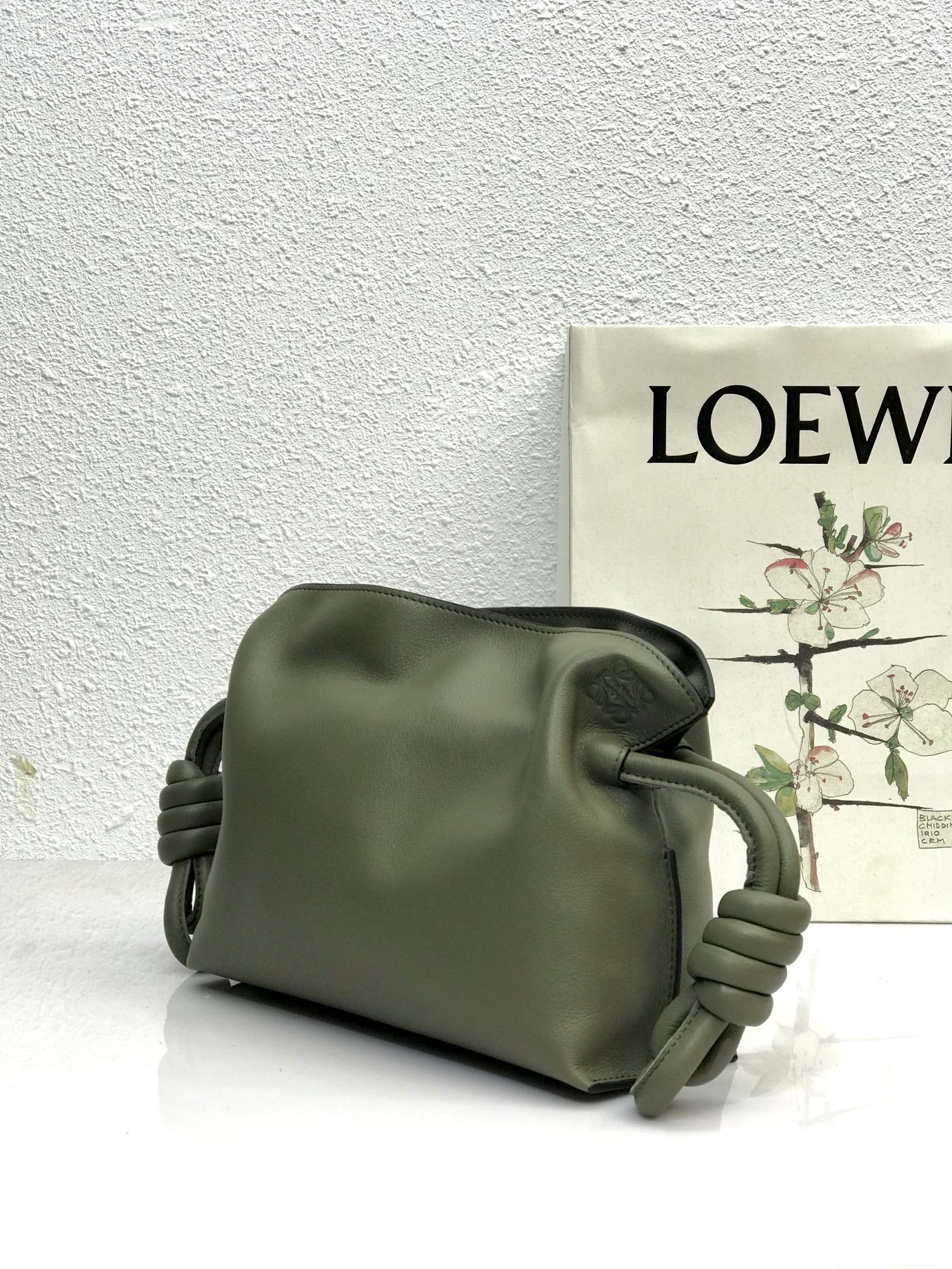 L0ew* Mini Flamenco Clutch Black/Brown/Dark Green/Green For Women 9.4in / 23.9cm A411FC2X37