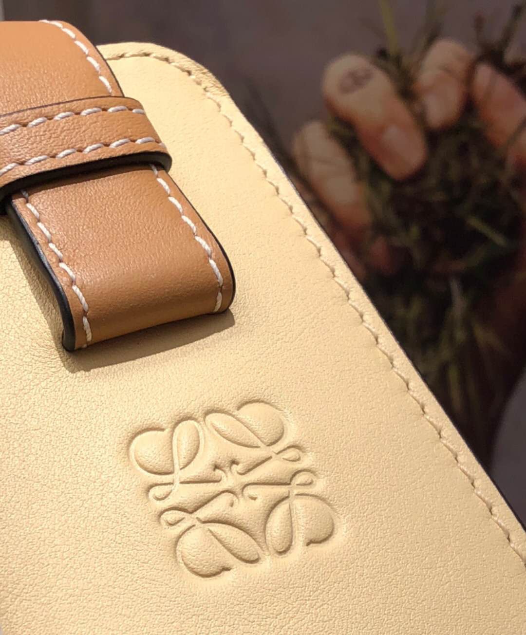 L0ew* Small Hammock Bag Blue/Pink/Beige/White/Brown/Burgundy/Grey For Women 11.8in / 30cm