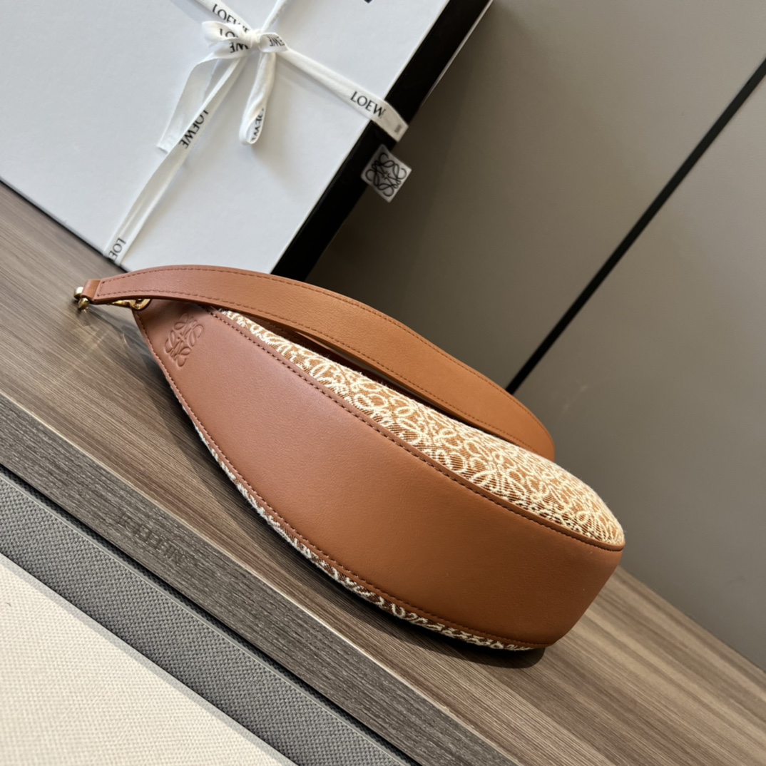 L0ew* Small Luna Bag Black/Brown/Light Brown For Women 12in / 30.5cm A923PM1X02