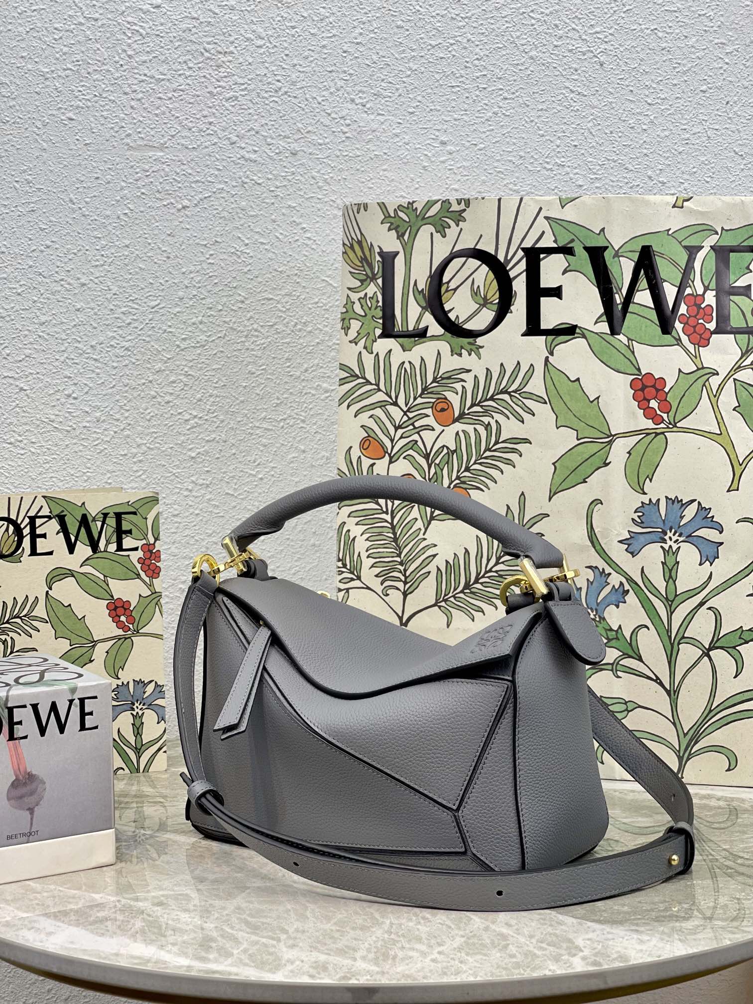 L0ew* Small Puzzle Bag Grey For Women 9.4in / 24cm