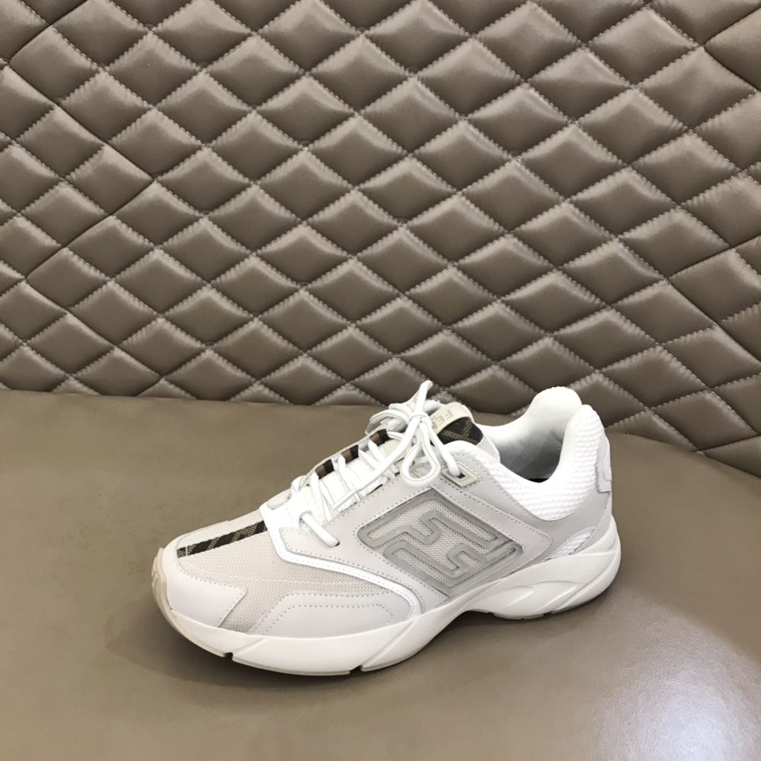 F**di FD Faster Trainers Sneakers White For Men 7E1555AKX6F1ICF