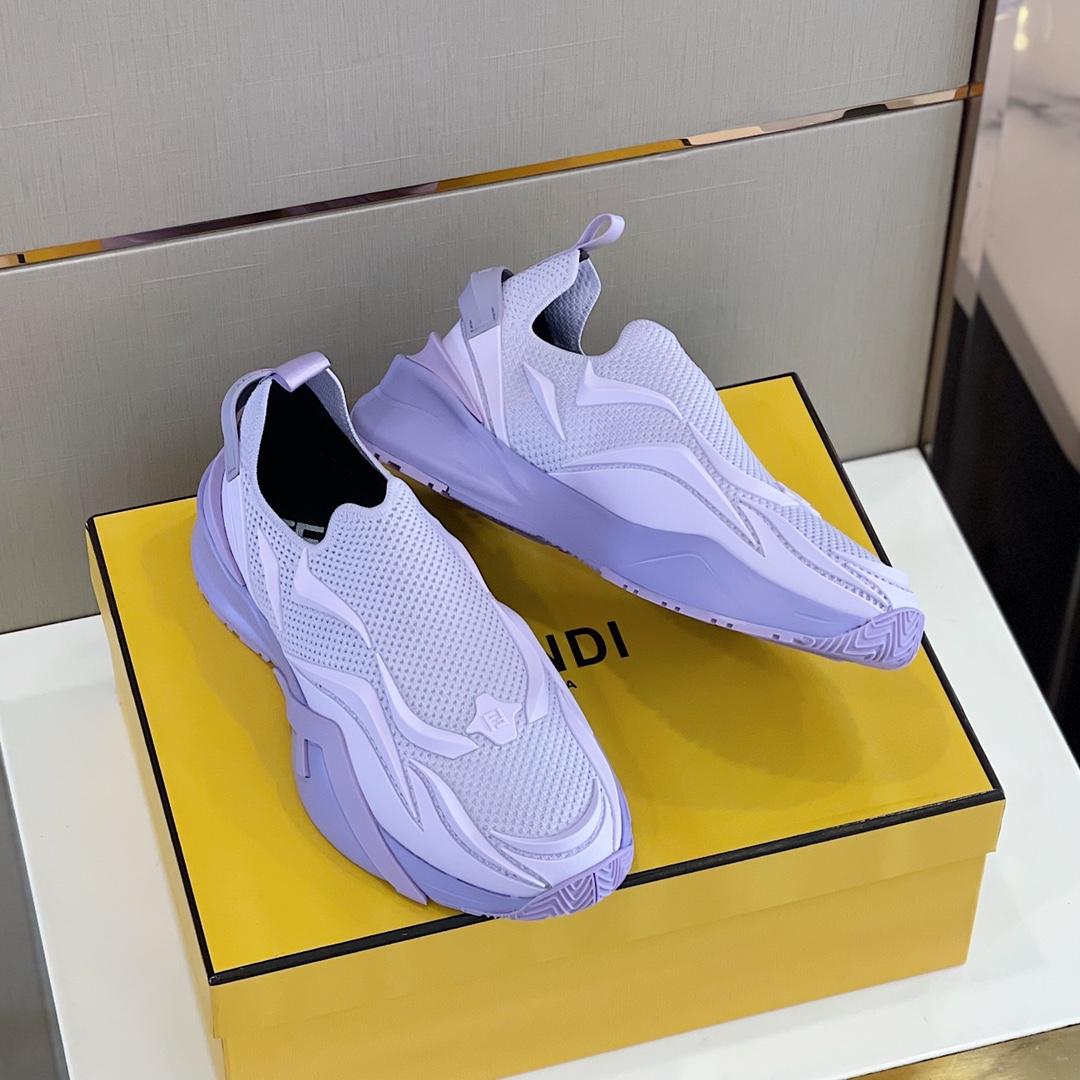 F**di FD Flow Running Sneakers Purple For Men
