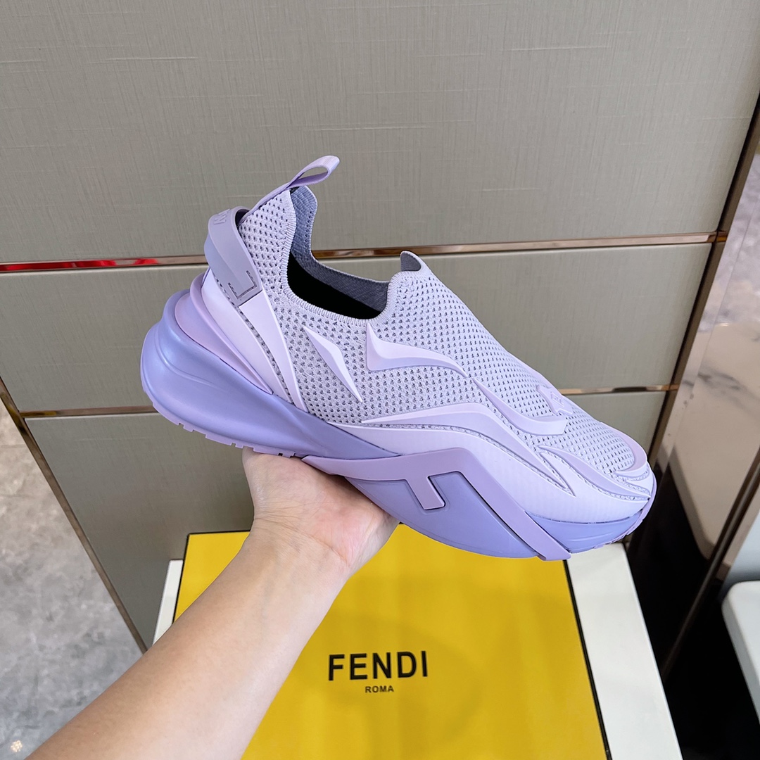 F**di FD Flow Running Sneakers Purple For Men