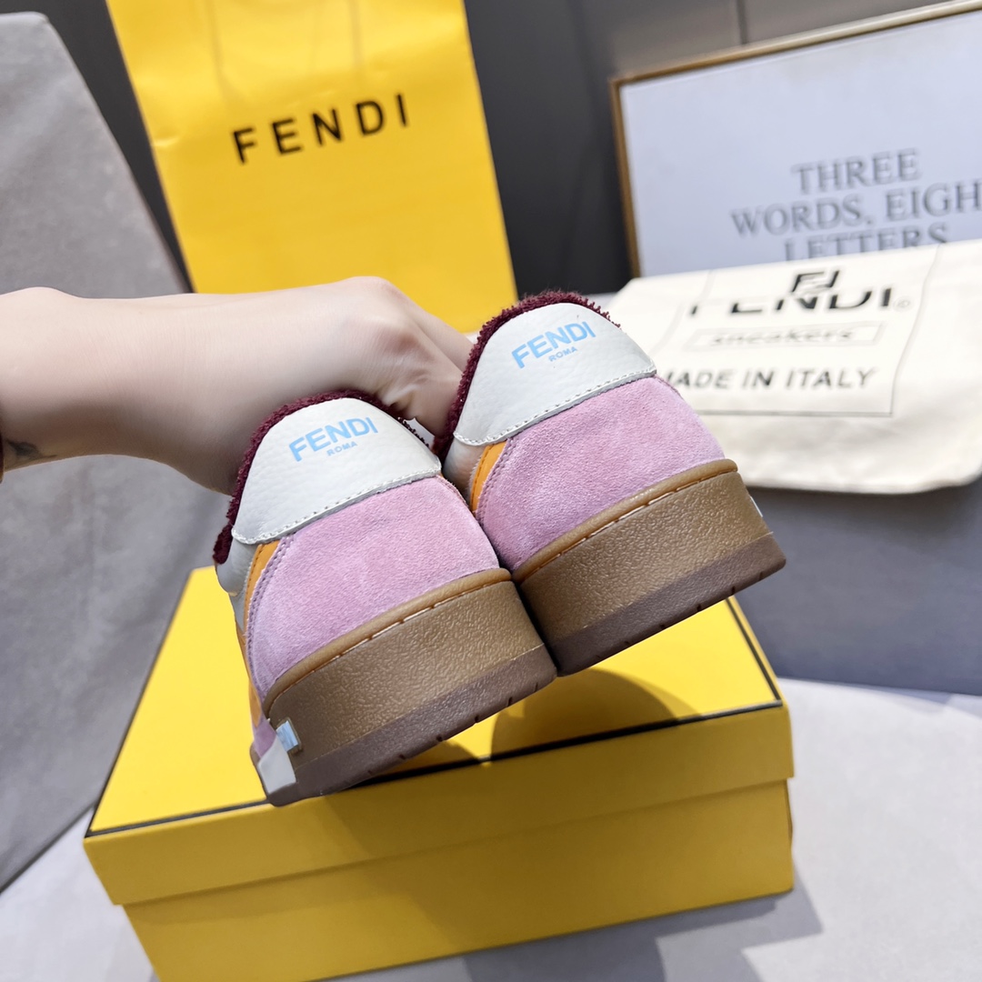 F**di FD Match Low Tops Sneakers Pink For Men