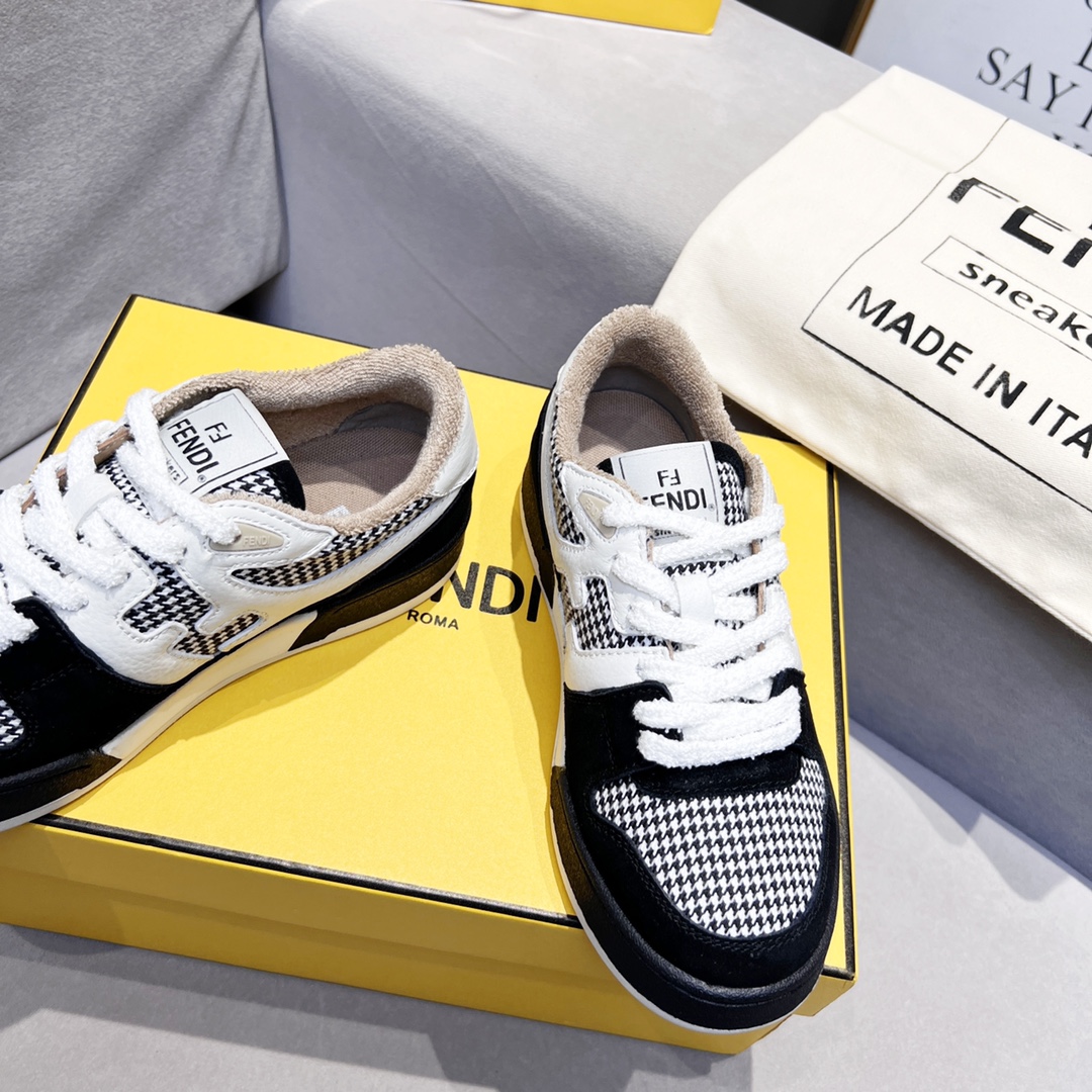 F**di FD Match Low Tops Sneakers Black For Men