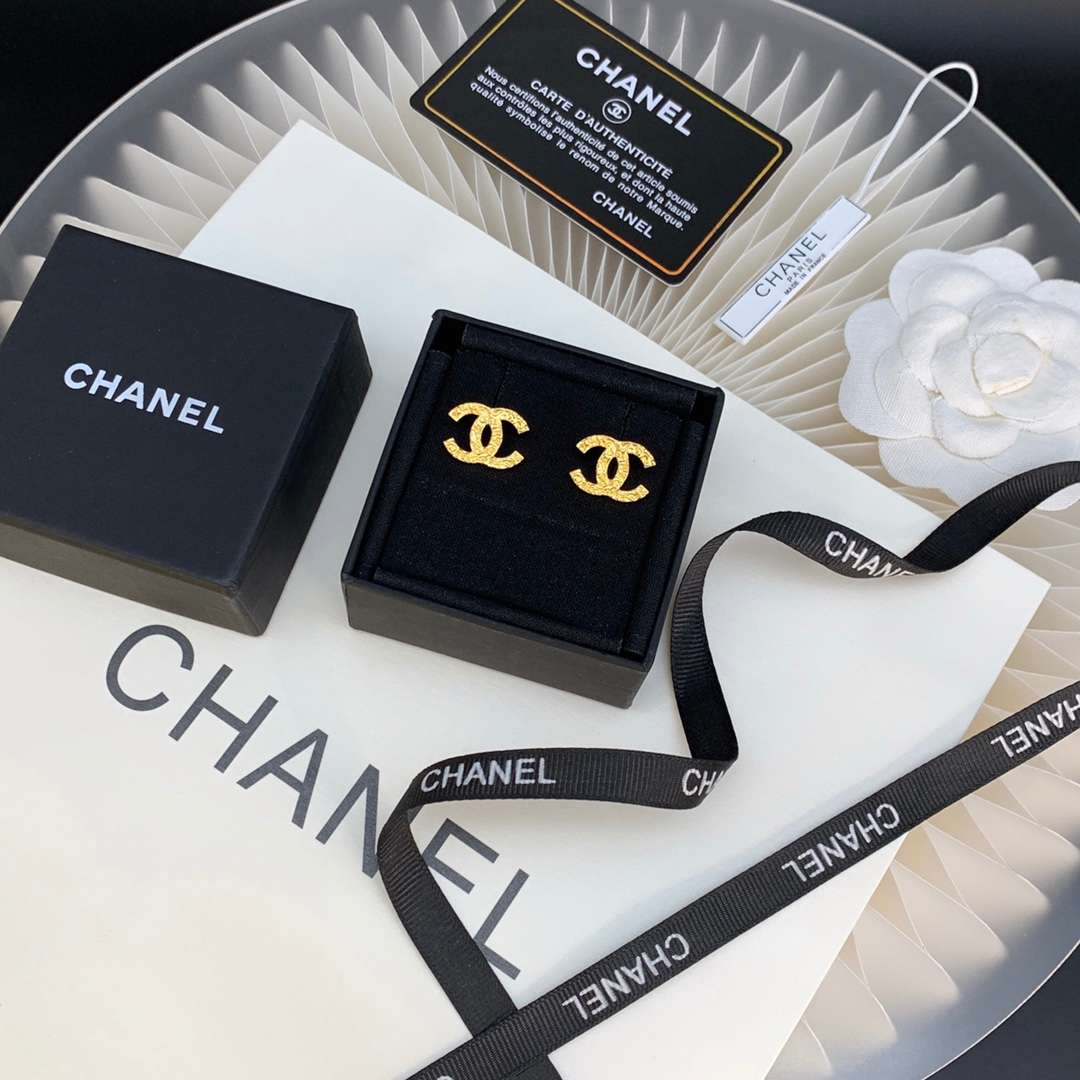 Ch**el CC Earrings Gold For Women