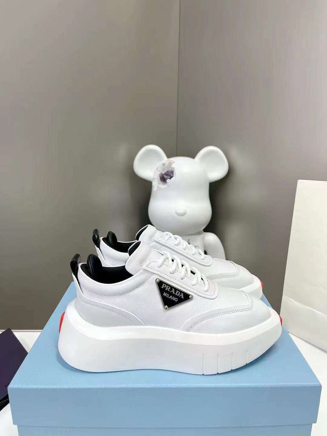 Pra*a Padded Sneakers White For Women