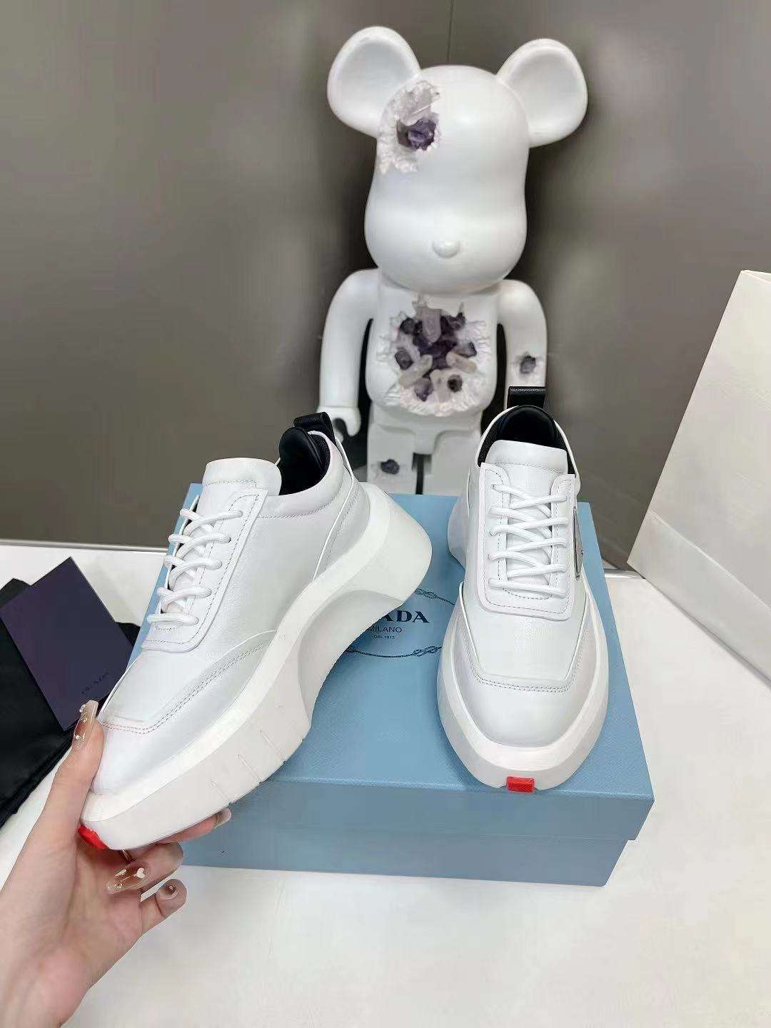 Pra*a Padded Sneakers White For Women
