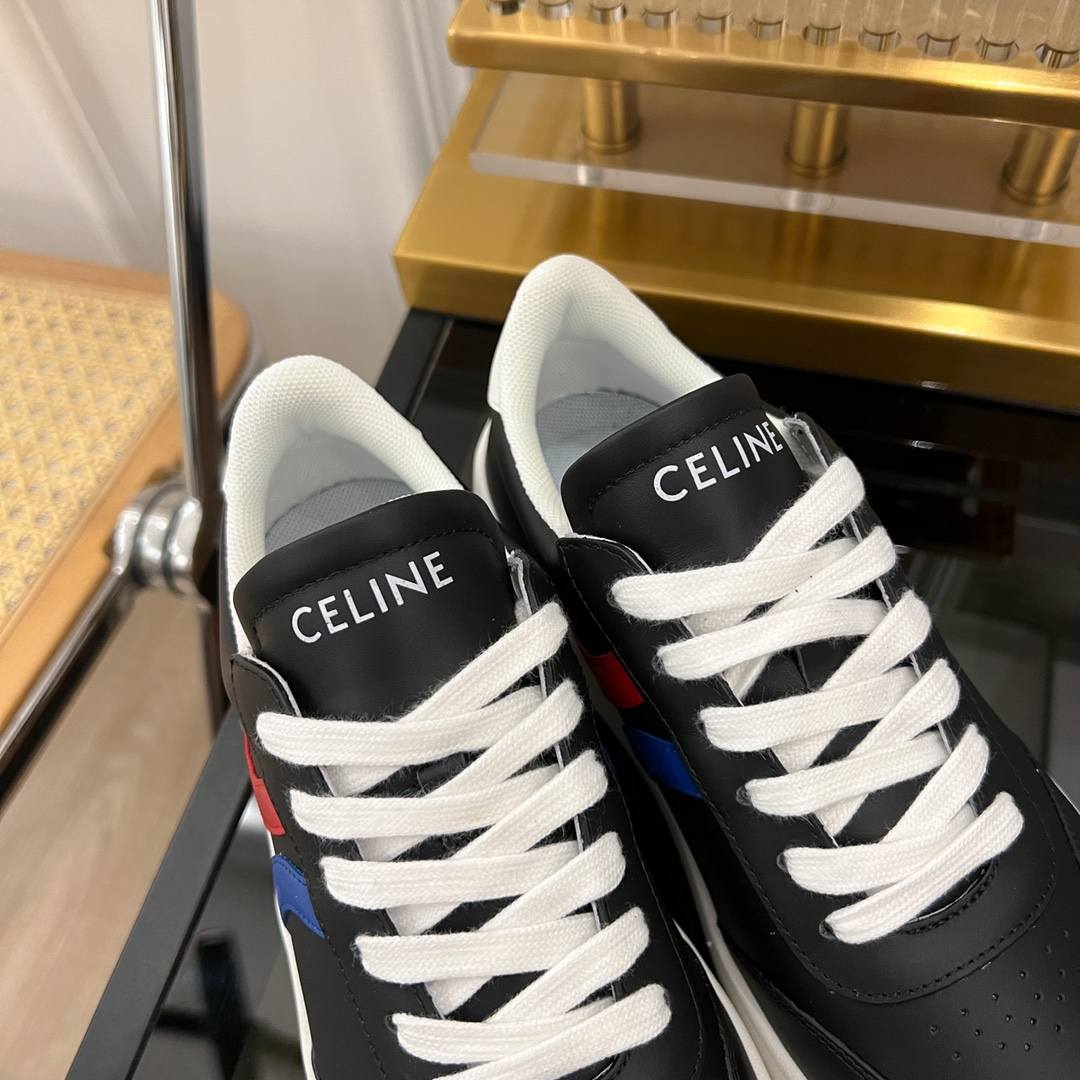Ce1i*e Tennis Sneakers And Laminated Black For Women