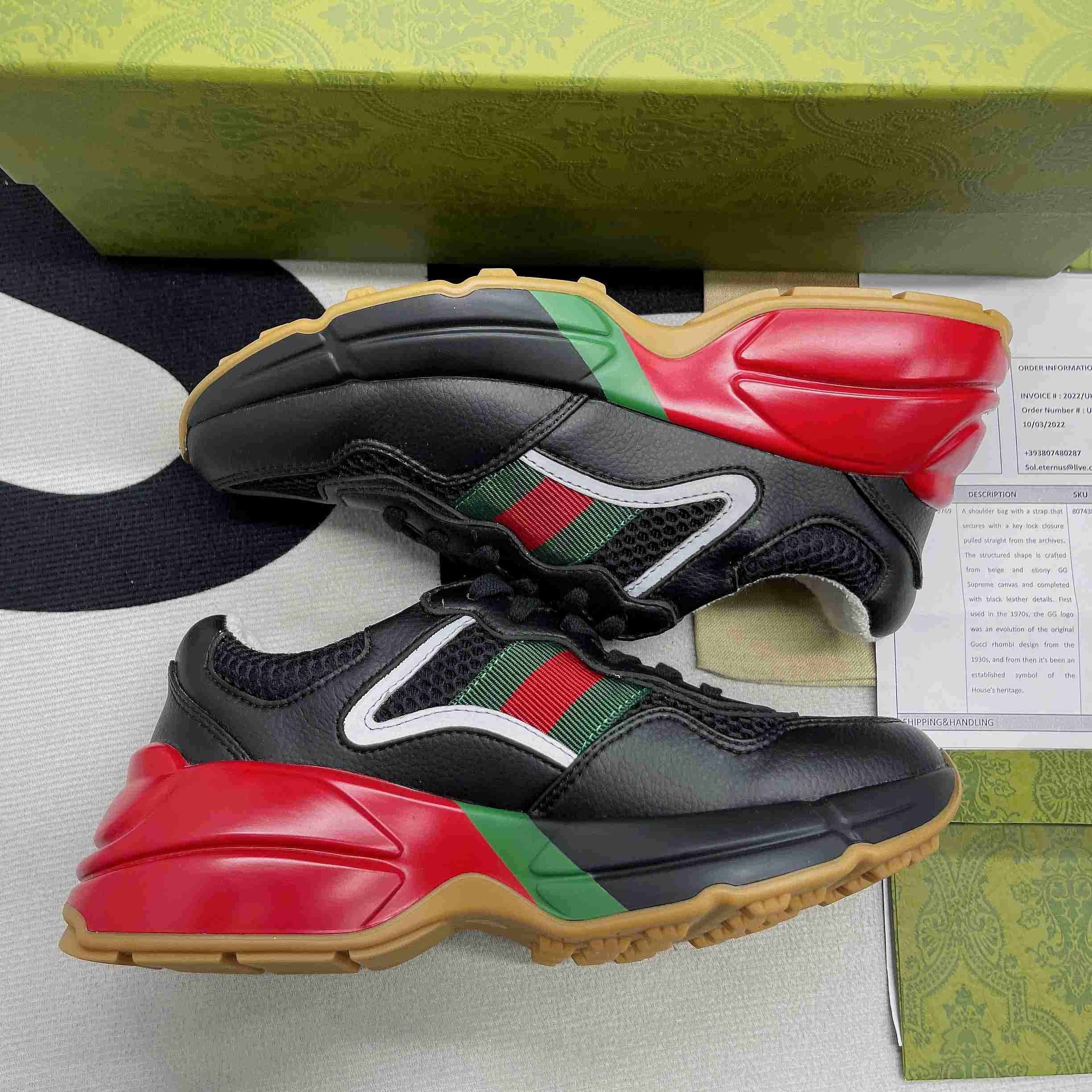 Gvc*1 GG Rhyton Sneaker Black For Men