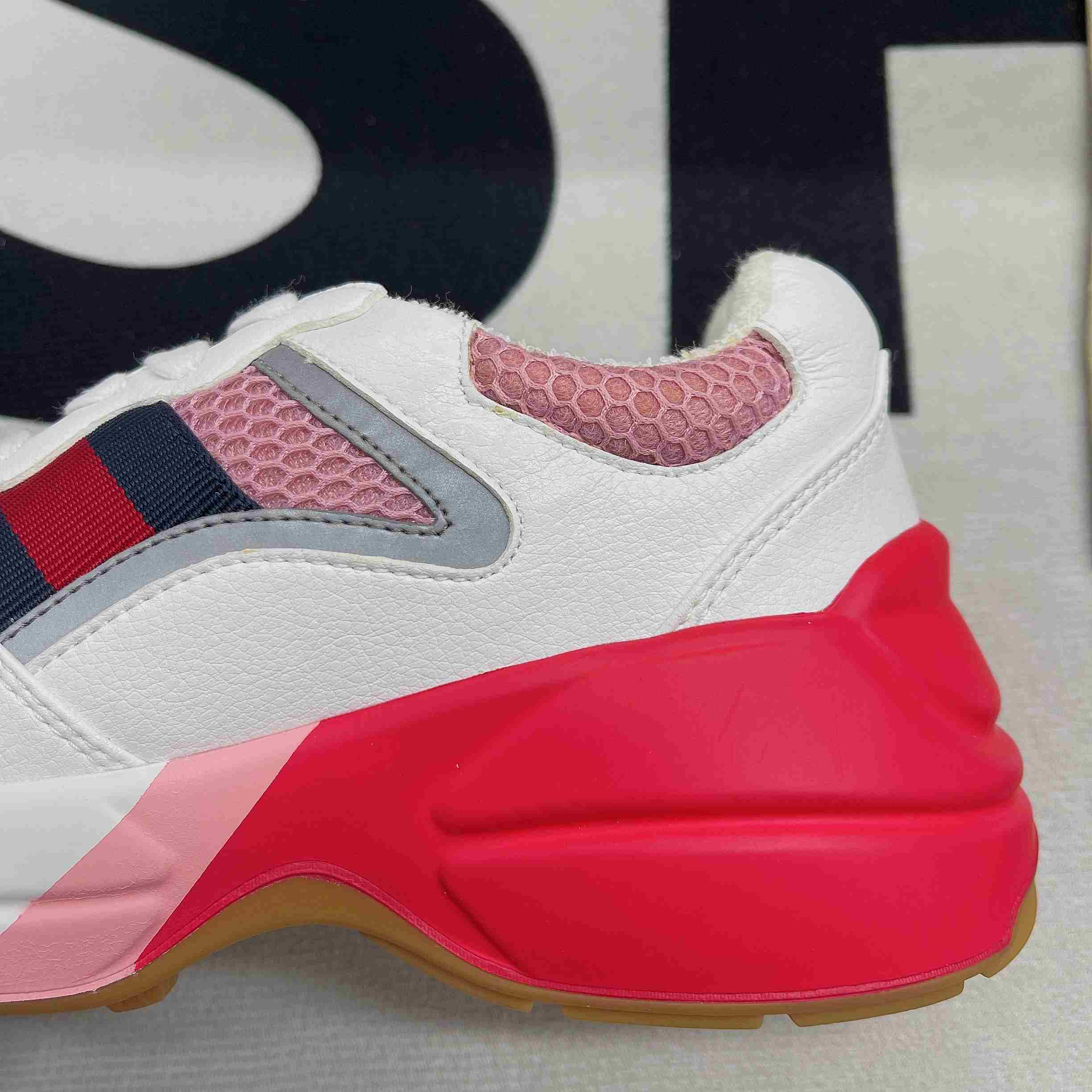 Gvc*1 GG Rhyton Sneaker Pink And Red For Men