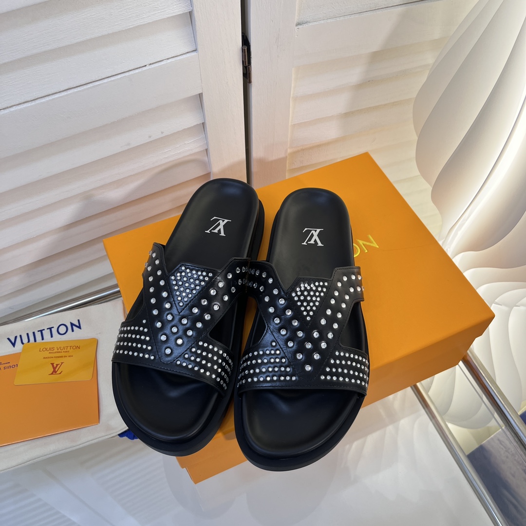 L0vis Vvtt0n Oasis Mule LV Black For Women