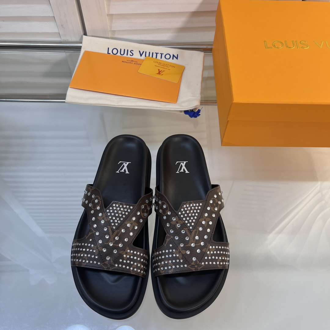 L0vis Vvtt0n Oasis Mule LV Black For Women