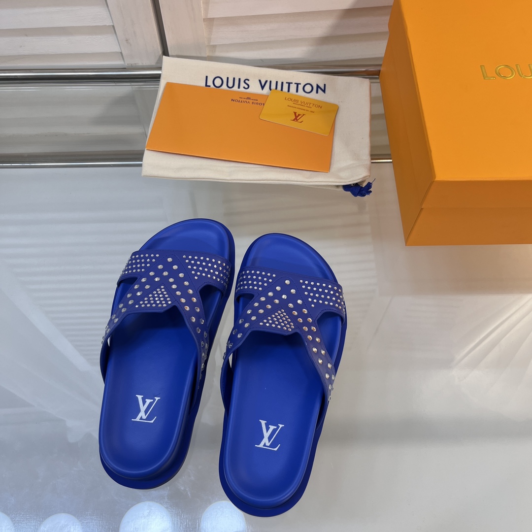 L0vis Vvtt0n Oasis Mule LV Blue For Women