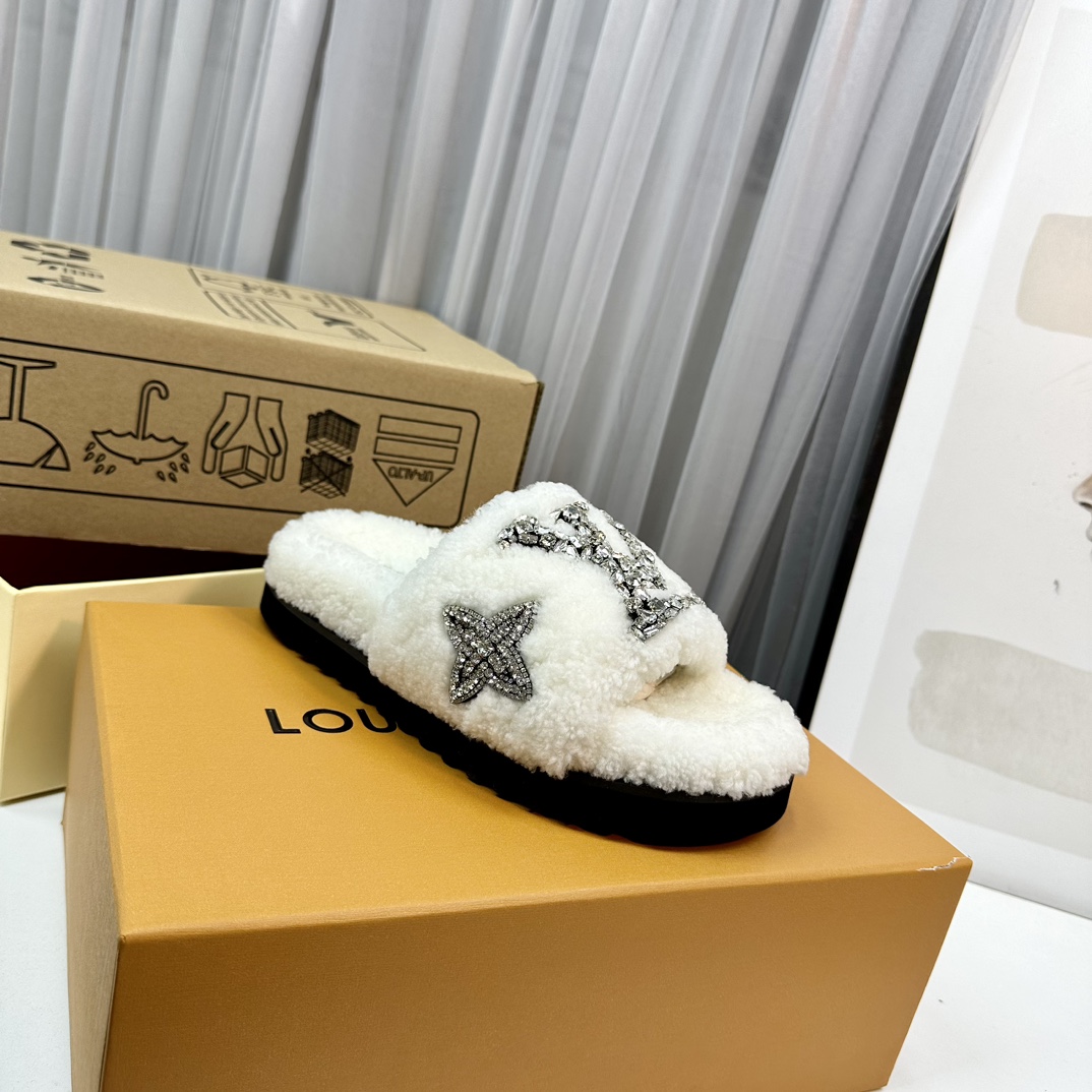 L0vis Vvtt0n Paseo Flat Comfort Mule White For Women