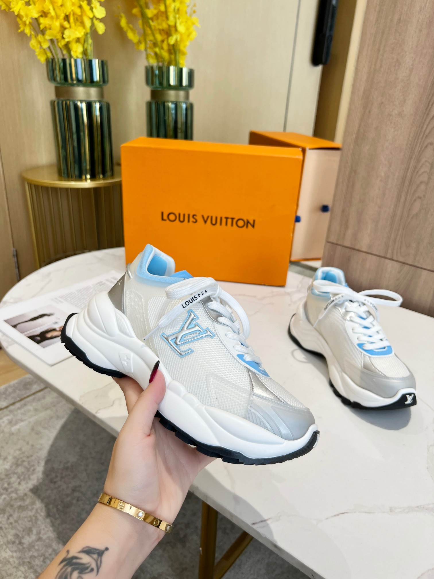 L0vis Vvtt0n Run 55 Sneaker White For Women
